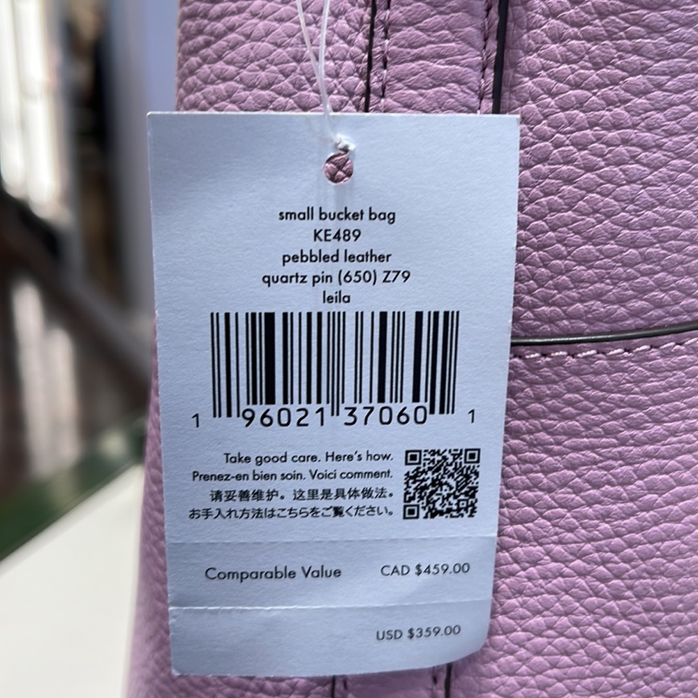 Kate Spade Leila small bucket bag color: quartz pink
NWT - Picture 10 of 16